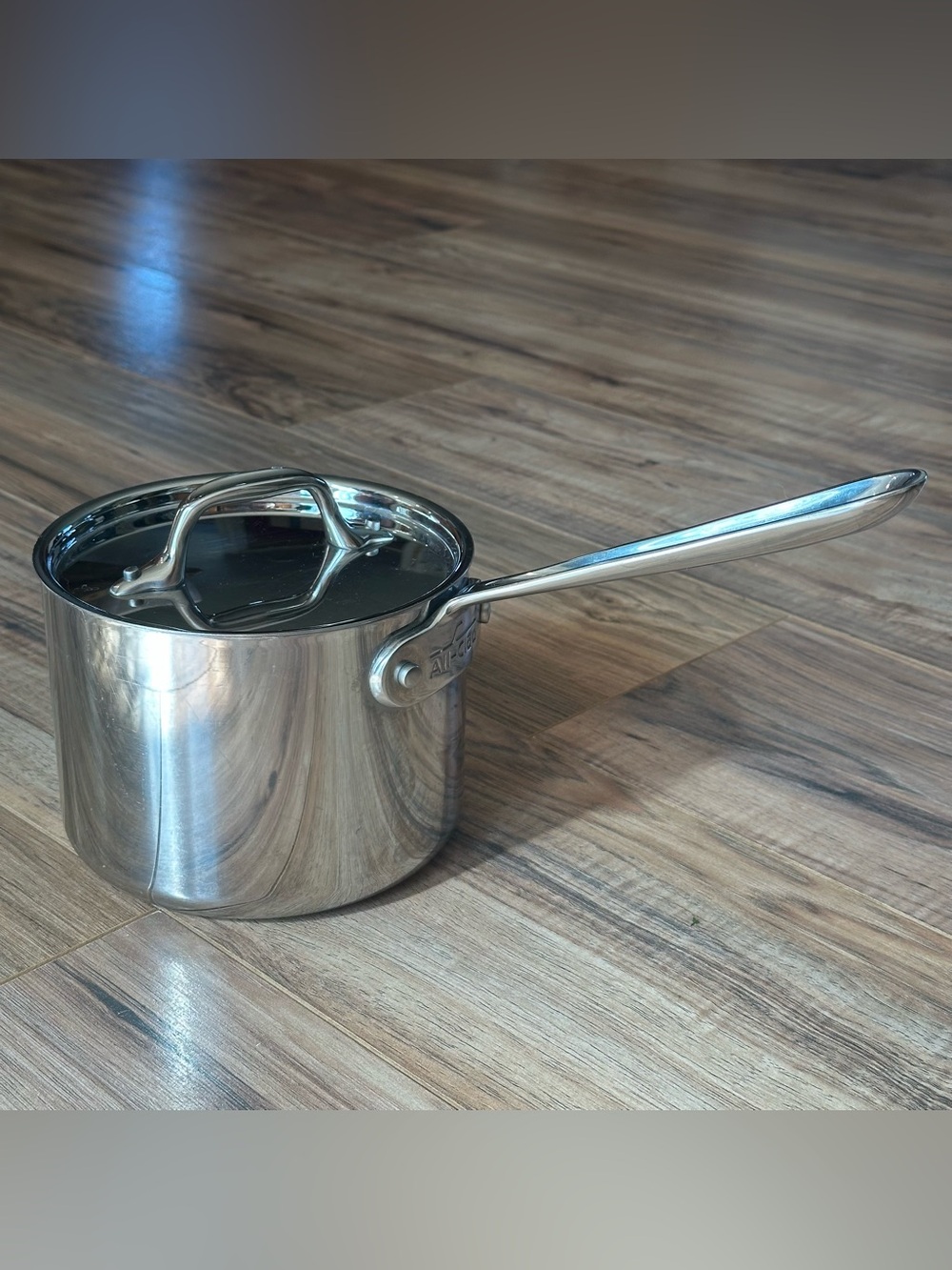 All-Clad Stainless Nonstick 2 Qt Saucepan With Lid Made in USA Cookware Pot
